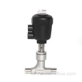 CF8 Welded plastic head pneumatic Angle seat valve